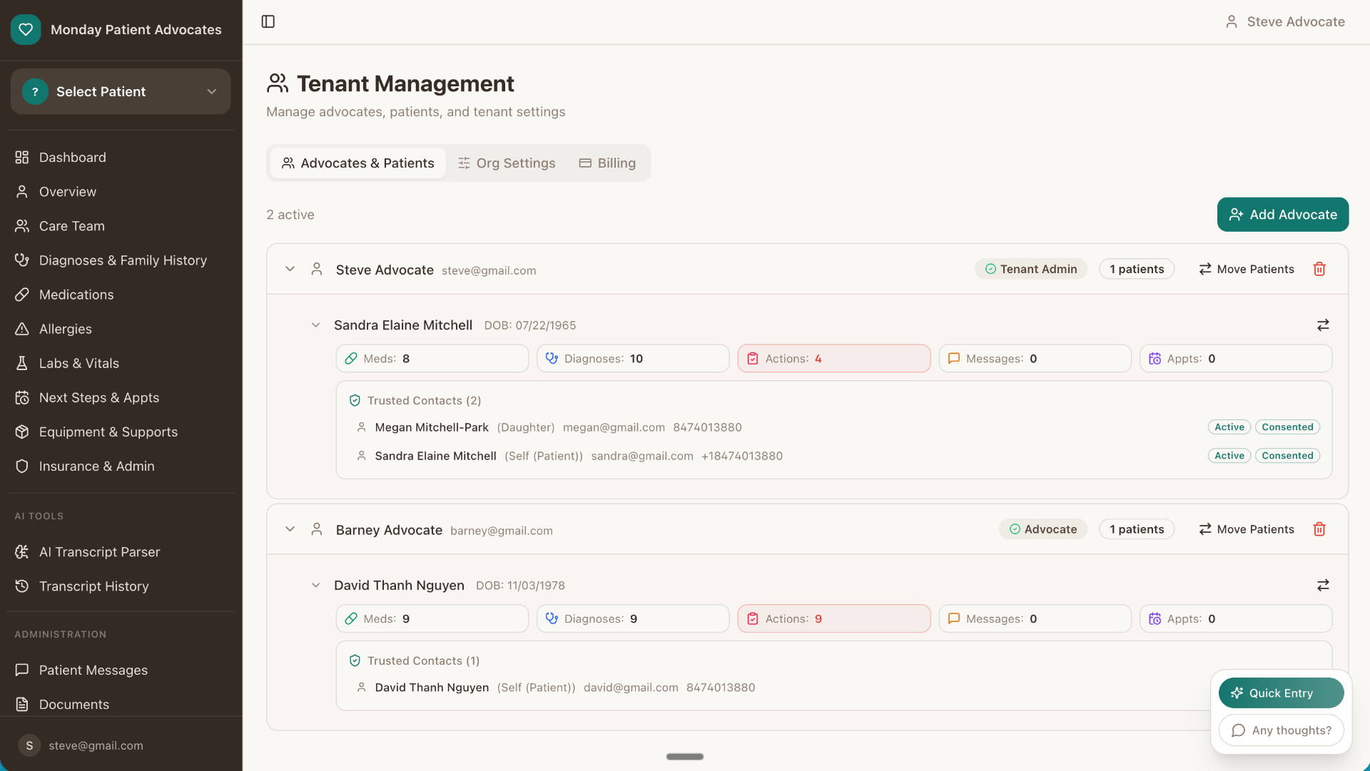Organization & Team Management